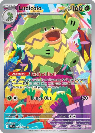 Image of Ludicolo (095/094) [Mega Evolution: Phantasmal Flames]