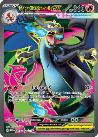 Image of Mega Charizard X ex (109/094) [Mega Evolution: Phantasmal Flames]