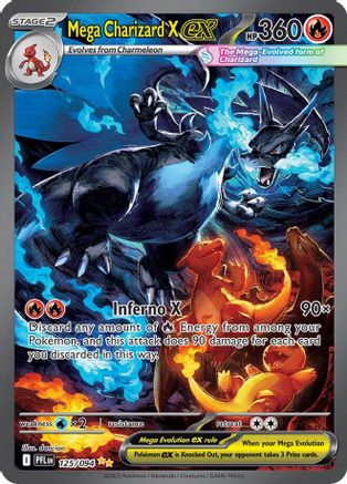Image of Mega Charizard X ex (125/094) [Mega Evolution: Phantasmal Flames]