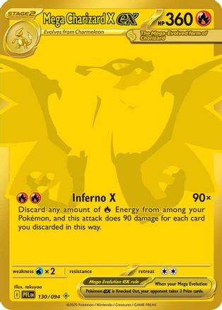 Image of Mega Charizard X ex (130/094) [Mega Evolution: Phantasmal Flames]