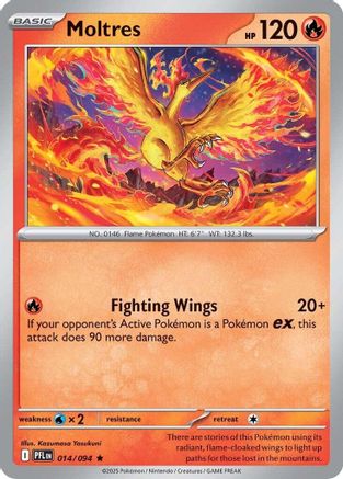 Image of Moltres (014/094) [Mega Evolution: Phantasmal Flames]