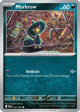 Image of Murkrow (057/094) [Mega Evolution: Phantasmal Flames]