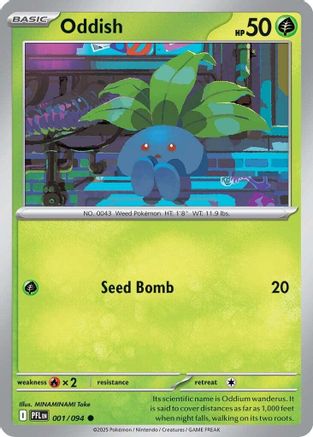 Image of Oddish (001/094) [Mega Evolution: Phantasmal Flames]