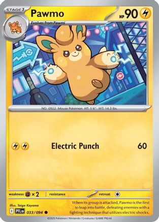 Image of Pawmo (033/094) [Mega Evolution: Phantasmal Flames]