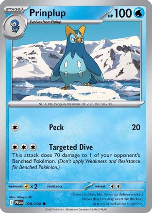 Image of Prinplup (028/094) [Mega Evolution: Phantasmal Flames]