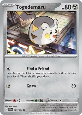 Image of Togedemaru (073/094) [Mega Evolution: Phantasmal Flames]