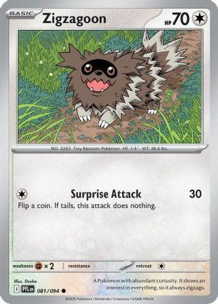 Image of Zigzagoon (081/094) [Mega Evolution: Phantasmal Flames]