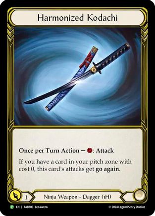 Image of Harmonized Kodachi (Golden) [FAB300] (Promo)  Cold Foil