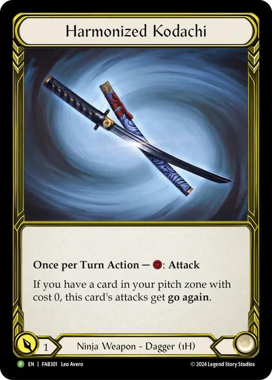 Image of Harmonized Kodachi (Golden) [FAB301] (Promo)  Cold Foil