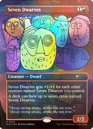 Image of Seven Dwarves (0819) (SLD-819) - Secret Lair Drop Series Foil