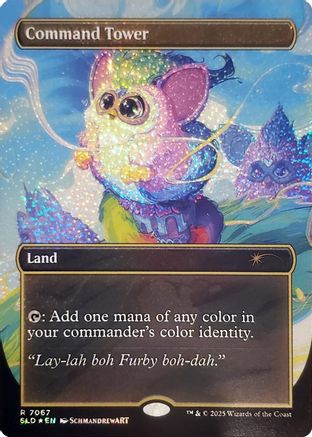 Image of Command Tower (7067) (Confetti Foil) (SLD-7067) - Secret Lair Drop Series Foil