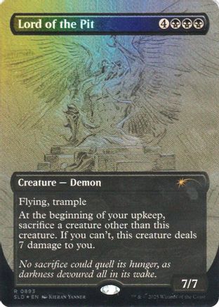 Image of Lord of the Pit (Sketch Showcase) (Rainbow Foil) (SLD-893) - Secret Lair Drop Series Foil
