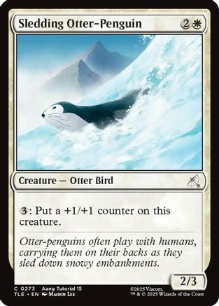 Image of Sledding Otter-Penguin (0273) [Avatar: The Last Airbender: Eternal-Legal]