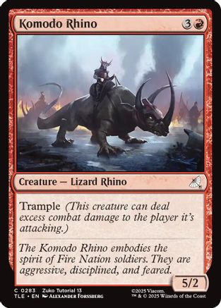 Image of Komodo Rhino (0283) [Avatar: The Last Airbender: Eternal-Legal]