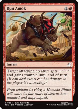 Image of Run Amok (0284) [Avatar: The Last Airbender: Eternal-Legal]
