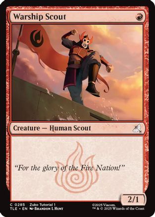 Image of Warship Scout (0285) [Avatar: The Last Airbender: Eternal-Legal]