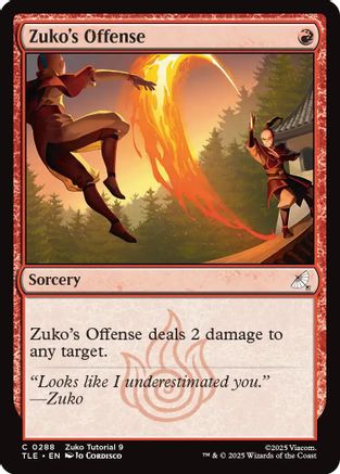 Image of Zuko's Offense (0288) [Avatar: The Last Airbender: Eternal-Legal]
