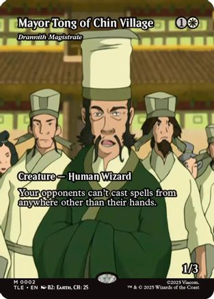 Image of Mayor Tong of Chin Village - Drannith Magistrate (Borderless) [Avatar: The Last Airbender: Eternal-Legal]