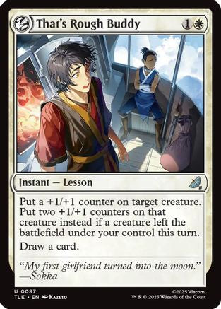 Image of That's Rough Buddy [Avatar: The Last Airbender: Eternal-Legal]
