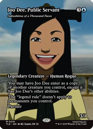 Image of Joo Dee, Public Servant - Sakashima of a Thousand Faces (Borderless) [Avatar: The Last Airbender: Eternal-Legal]