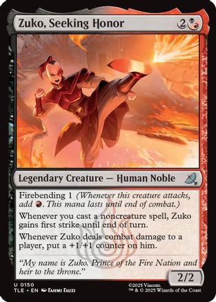Image of Zuko, Seeking Honor [Avatar: The Last Airbender: Eternal-Legal]