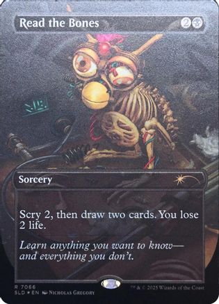 Image of Read the Bones (Rainbow Foil) (SLD-7066) - Secret Lair Drop Series Foil
