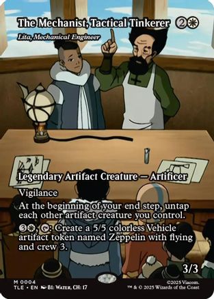 Image of The Mechanist, Tactical Tinkerer - Lita, Mechanical Engineer (Borderless) [Avatar: The Last Airbender: Eternal-Legal]