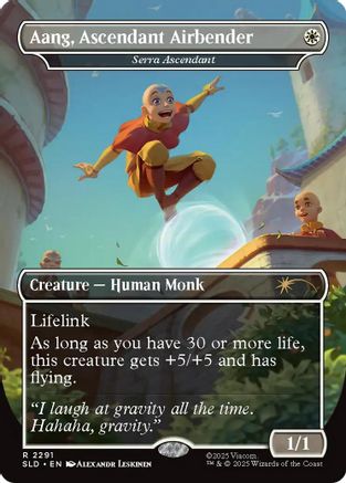 Image of Aang, Ascendant Airbender - Serra Ascendant (SLD-2291) - Secret Lair Drop Series