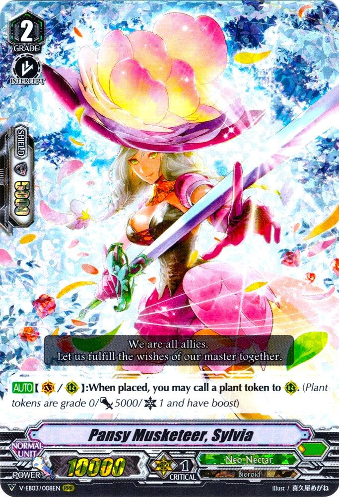 Image of Pansy Musketeer, Sylvia (V-EB03/008EN) [ULTRARARE MIRACLE COLLECTION]
