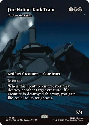 Image of Fire Nation Tank Train - Noxious Gearhulk (Borderless) [Avatar: The Last Airbender: Eternal-Legal]