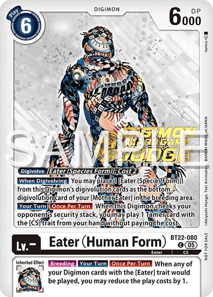 Image of Eater [BT22-080] (Human Form) (Judge Pack 2025 Wave 2) [Cyber Eden]