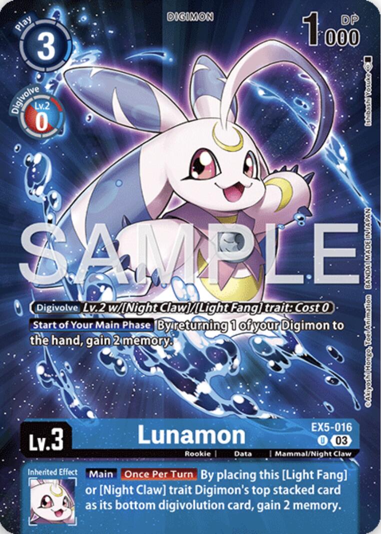 Image of Lunamon [EX5-016] (Digimon Story: Time Stranger Collector's Edition) [Animal Colosseum]