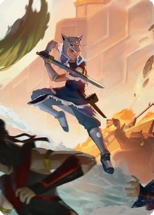 Image of Sokka's Charge Art Card [Avatar: The Last Airbender Art Series]