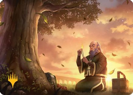 Image of Bastion of Remembrance Art Card (Gold-Stamped Planeswalker Symbol) [Avatar: The Last Airbender Art Series]