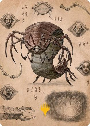 Image of Koh, the Face Stealer 2 Art Card (Gold-Stamped Planeswalker Symbol) [Avatar: The Last Airbender Art Series]