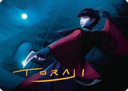 Image of Mai, Jaded Edge Art Card (Gold-Stamped Signature) [Avatar: The Last Airbender Art Series]