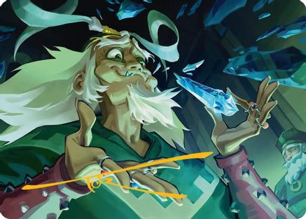 Image of Bumi, King of Three Trials Art Card (Gold-Stamped Signature) [Avatar: The Last Airbender Art Series]
