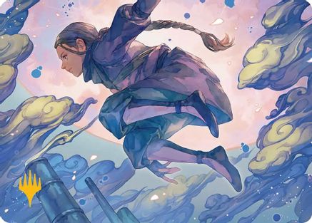 Image of Katara, Seeking Revenge Art Card (Gold-Stamped Planeswalker Symbol) [Avatar: The Last Airbender Art Series]