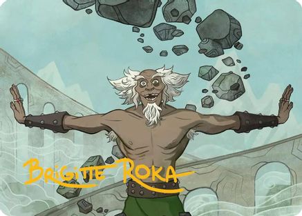 Image of Bumi, Unleashed Art Card (Gold-Stamped Signature) [Avatar: The Last Airbender Art Series]