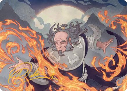 Image of Iroh, Grand Lotus Art Card (Gold-Stamped Signature) [Avatar: The Last Airbender Art Series]