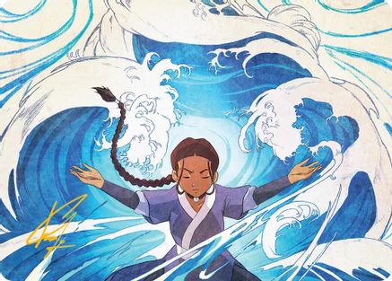 Image of Katara, Water Tribe's Hope Art Card (Gold-Stamped Signature) [Avatar: The Last Airbender Art Series]