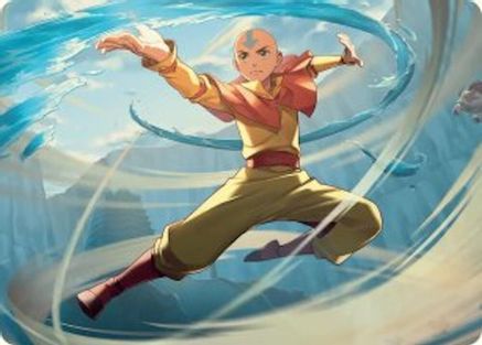 Image of Aang, Swift Savior Art Card [Avatar: The Last Airbender Art Series]