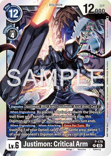 Image of Justimon: Critical Arm [P-179] (Event Pack 8) [Promotional Cards]
