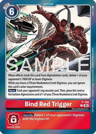 Image of Bind Red Trigger [P-180] (Event Pack 8) [Promotional Cards]