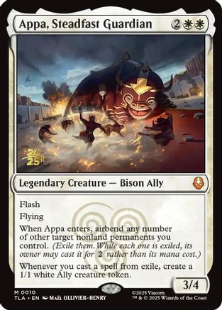 Image of Appa, Steadfast Guardian [Avatar: The Last Airbender Prerelease Cards]
