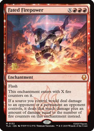 Image of Fated Firepower [Avatar: The Last Airbender Prerelease Cards]