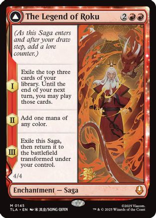 Image of The Legend of Roku [Avatar: The Last Airbender Prerelease Cards]
