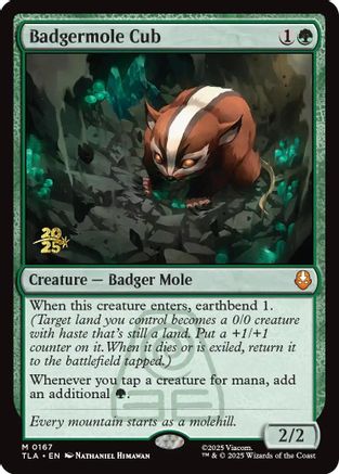 Image of Badgermole Cub [Avatar: The Last Airbender Prerelease Cards]