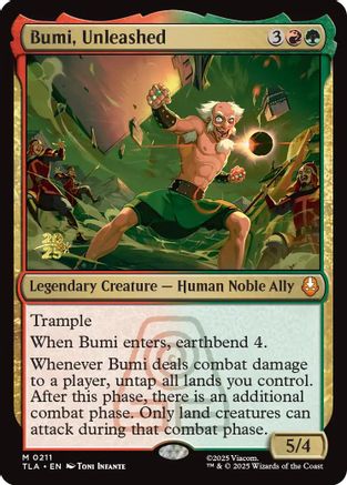 Image of Bumi, Unleashed [Avatar: The Last Airbender Prerelease Cards]
