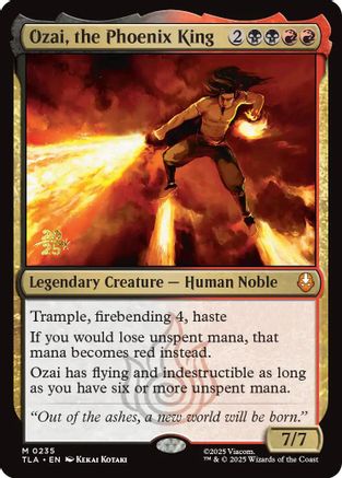 Image of Ozai, the Phoenix King [Avatar: The Last Airbender Prerelease Cards]